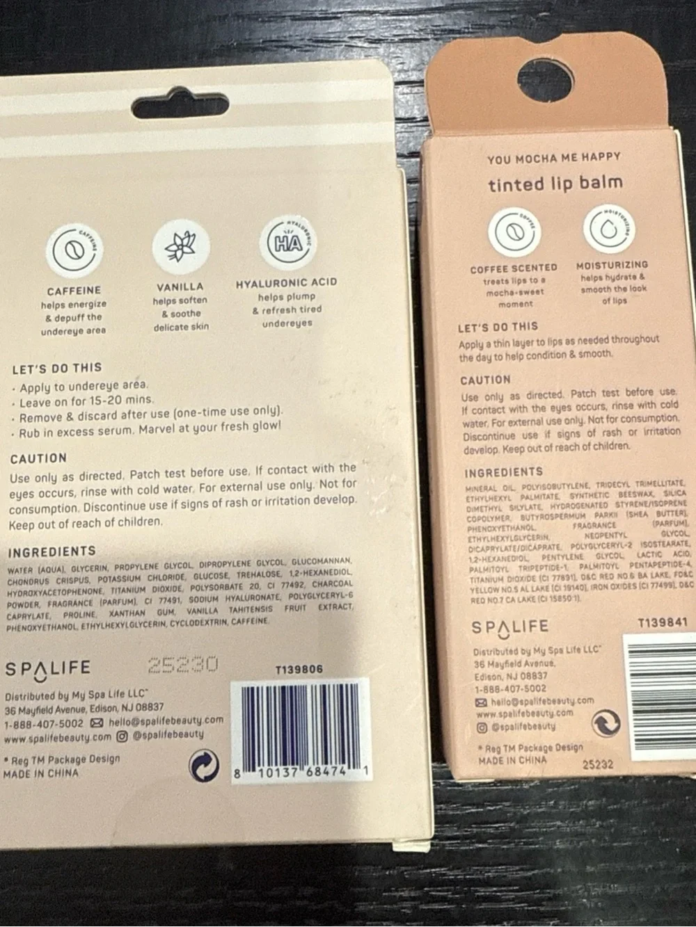 Alife You Mocha Me Happy Undereye Mask & Tinted Lip Balm - Brown